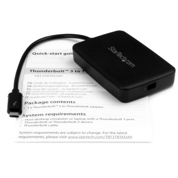 StarTech.com Thunderbolt 3 naar Thunderbolt 2 Adapter, TB3 Laptop naar TB2 Schermen & Apparatuur, Thunderbolt 2 20Gbps of Thunde - Afbeelding 6