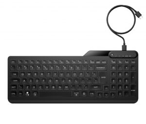 HP 405 backlit toetsenbord met kabel voor meerdere apparaten