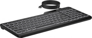 HP 405 backlit toetsenbord met kabel voor meerdere apparaten