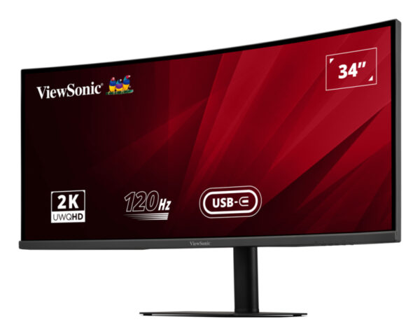 Viewsonic VA VA3420C LED display 86,4 cm (34") 3440 x 1440 Pixels UltraWide Quad HD Zwart - Afbeelding 3