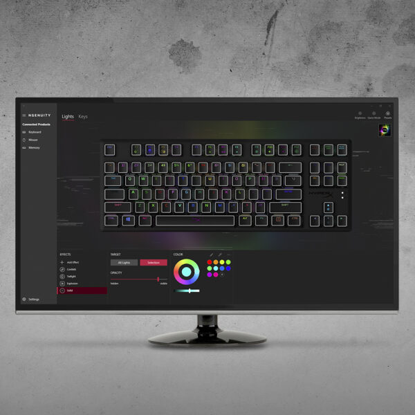 HyperX Alloy Origins Core - mechanisch gamingtoetsenbord - HX Red (US-indeling) - Afbeelding 10