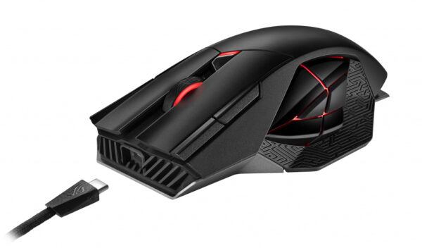 ASUS ROG Spatha X muis Gamen Rechtshandig RF Wireless + USB Type-C Optisch 19000 DPI - Afbeelding 3