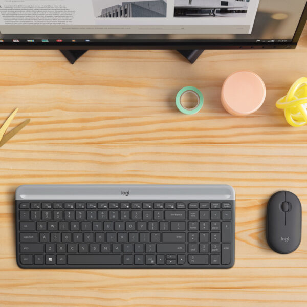 Logitech 920-009194 toetsenbord Inclusief muis Universeel RF Draadloos AZERTY Belgisch Grafiet - Afbeelding 19