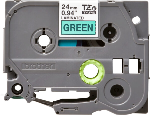 Brother TZE-751 labelprinter-tape Zwart op groen - Afbeelding 3