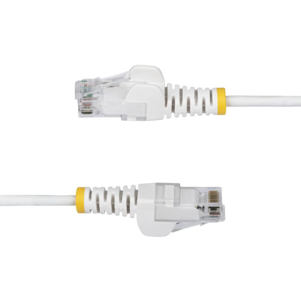 StarTech.com 2m Dunne CAT6 Ethernet Kabel, Wit, Snagless, 100W PoE, UTP, LSZH, 28AWG Pure Koperdraad, Slim RJ45 Netwerk Patchkab - Afbeelding 3