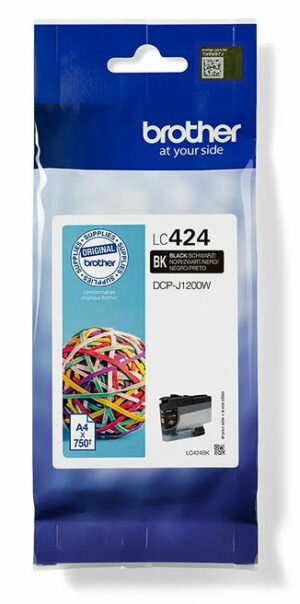 Brother LC-424BK inktcartridge 1 stuk(s) Origineel Zwart
