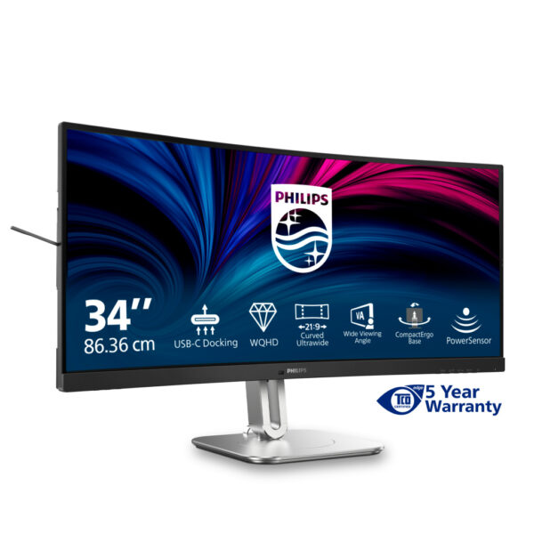 Philips 5000 series 34B2U5600C/00 computer monitor 86,4 cm (34") 3440 x 1440 Pixels Dual QHD LCD Grijs - Afbeelding 10