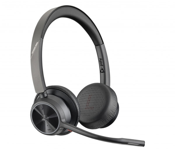 Poly Voyager 4320-M Microsoft Teams Certified Headset + BT700 dongle + oplaadstatief - Afbeelding 2