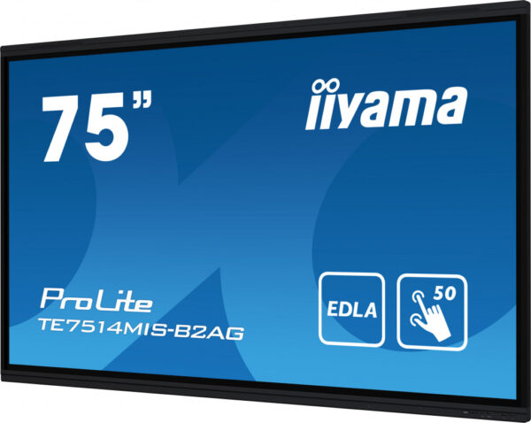 iiyama PROLITE TE7514MIS-B2AG Digitale signage flatscreen 190,5 cm (75") LCD Wifi 435 cd/m² 4K Ultra HD Zwart Touchscreen Type p - Afbeelding 14
