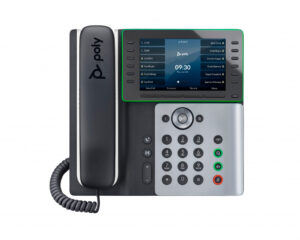 Poly Edge E500 IP-telefoon met PoE-ondersteuning