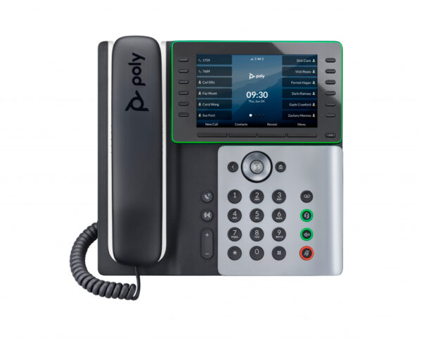 Poly Edge E500 IP-telefoon met PoE-ondersteuning