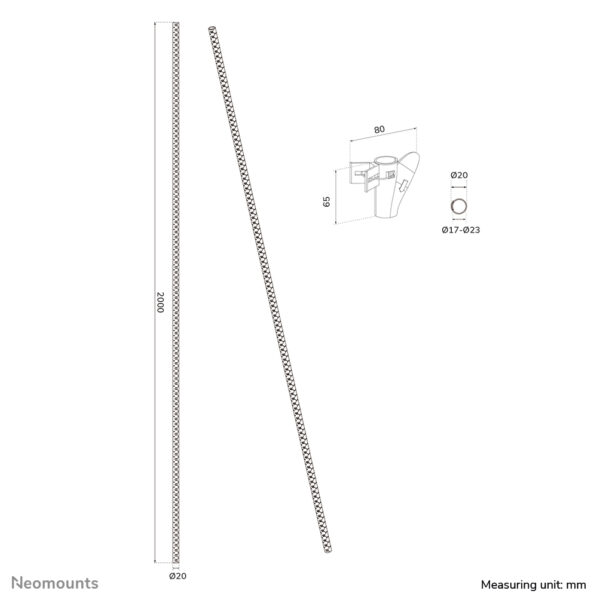Neomounts ADS06-141BL Kabelspiraal - voor 1-4 kabels - universeel - Afbeelding 8