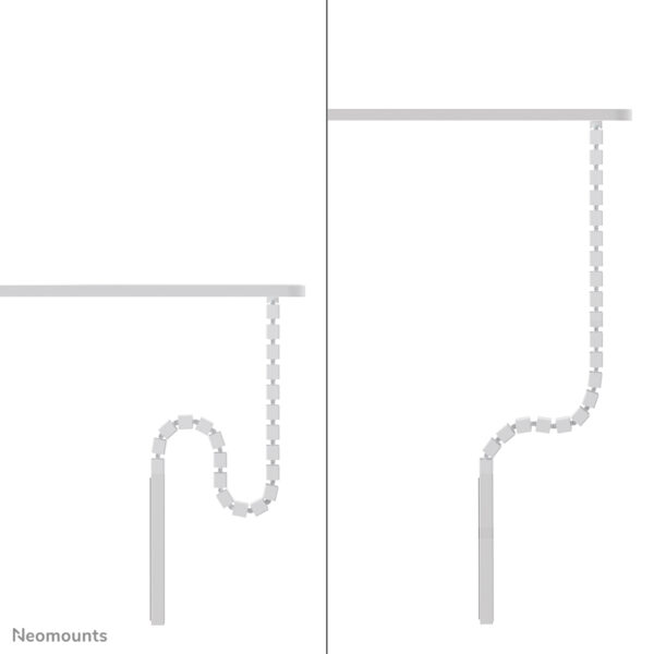 Neomounts ADS06-133WH Kabelgeleider - schroefbevestiging - universeel - Afbeelding 5