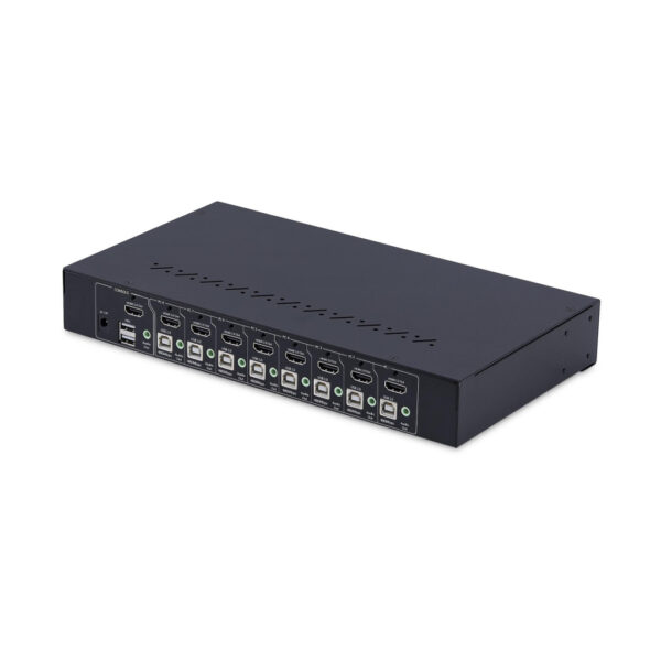 StarTech.com 8-Port HDMI KVM Switch met 1U Rackmontage Kit, 4K 60Hz HDMI 2.0, Drukknop & Hotkey Schakelaar, 4-Port USB Hub, OS O - Afbeelding 2