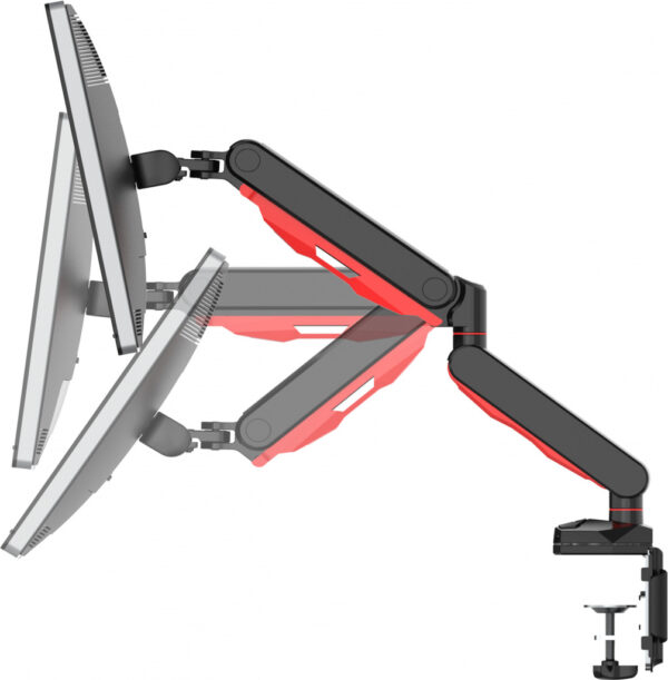 iiyama DSG3001C-R1 flat panel bureau steun 76,2 cm (30") Zwart, Rood - Afbeelding 12