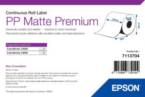 Epson 7113704 printeretiket Wit Zelfklevend printerlabel