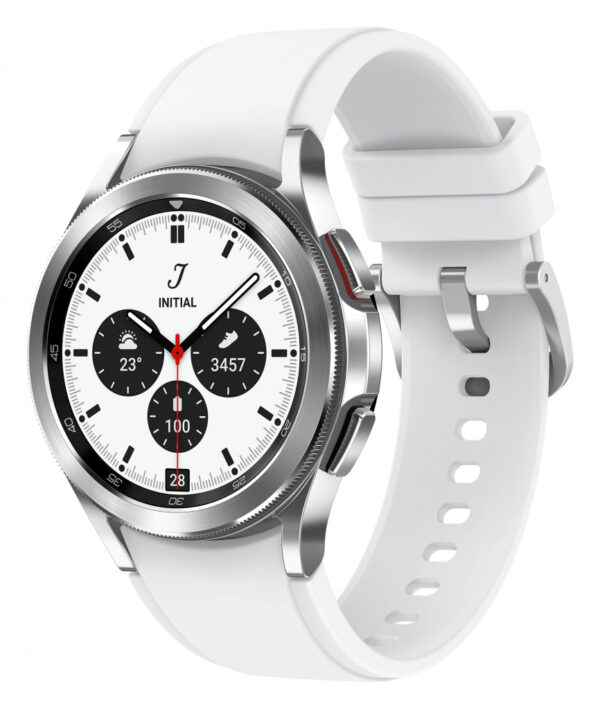 Samsung Galaxy Watch4 Classic 3,05 cm (1.2") OLED 42 mm Digitaal 396 x 396 Pixels Touchscreen Zilver Wifi GPS