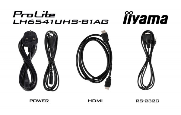 iiyama LH6541UHS-B1AG beeldkrant 163,8 cm (64.5") LCD 500 cd/m² 4K Ultra HD Zwart 24/7 - Afbeelding 14