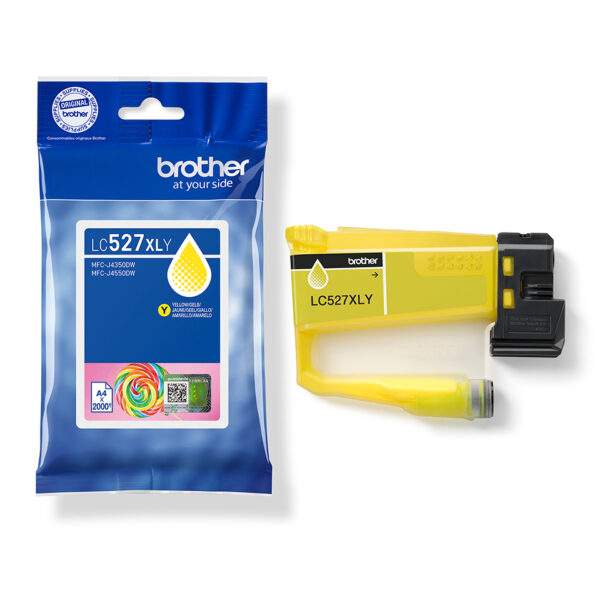 Brother LC527XLY inktcartridge 1 stuk(s) Origineel Hoog (XL) rendement Geel - Afbeelding 3