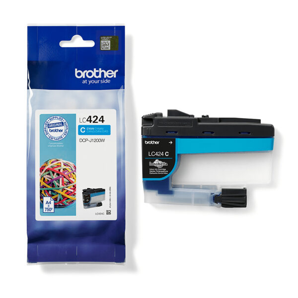 Brother LC424C inktcartridge 1 stuk(s) Origineel Cyaan - Afbeelding 3