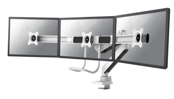 Neomounts NM-D775DX3WHITE flat panel bureau steun 68,6 cm (27") Wit