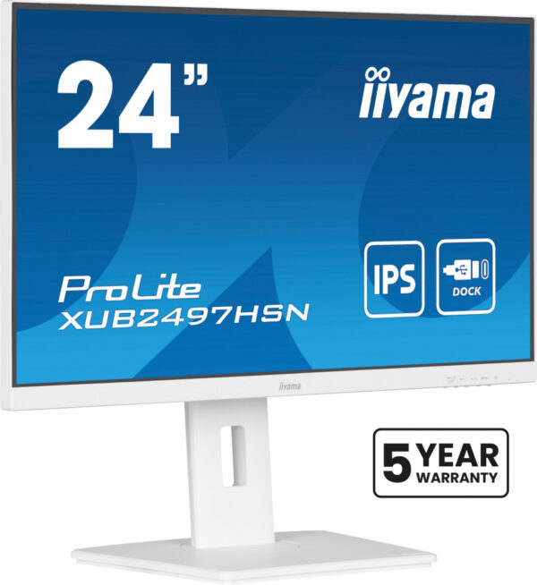 iiyama ProLite XUB2497HSN-W2 computer monitor 60,5 cm (23.8") 1920 x 1080 Pixels Full HD LED Wit