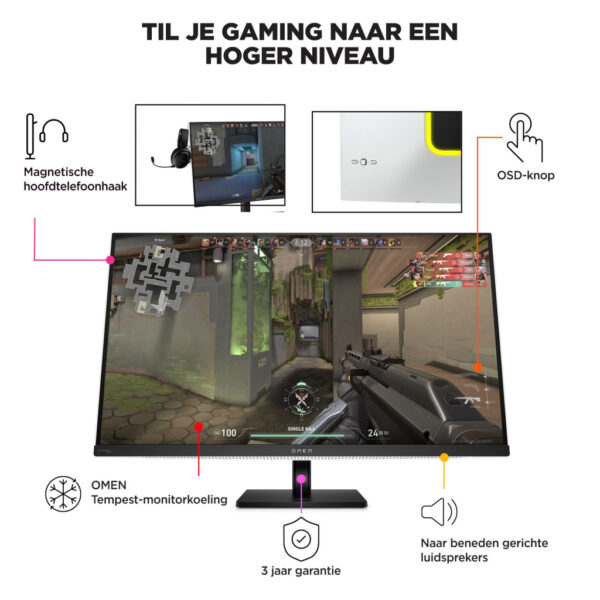 HP OMEN Transcend 31,5 inch UHD 240 Hz OLED-gaming monitor - Transcend 32 - Afbeelding 35
