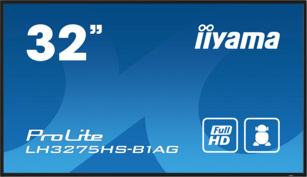 iiyama LH3275HS-B1AG beeldkrant Digitale signage flatscreen 81,3 cm (32") LCD Wifi 500 cd/m² Full HD Zwart Type processor Androi - Afbeelding 4