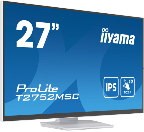 iiyama ProLite T2752MSC-W1 computer monitor 68,6 cm (27") 1920 x 1080 Pixels Full HD LED Touchscreen Wit - Afbeelding 4