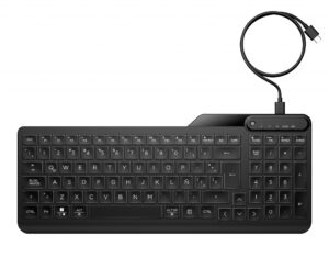 HP 405 backlit toetsenbord met kabel voor meerdere apparaten