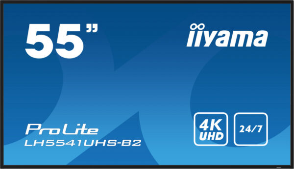 iiyama LH5541UHS-B2 beeldkrant Kiosk-ontwerp 138,7 cm (54.6") LCD 500 cd/m² 4K Ultra HD Zwart Type processor 18/7 - Afbeelding 2