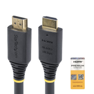 StarTech.com 15m Actieve High Speed HDMI Kabel, 4K 60Hz/1440p 144Hz, HDR10/HDCP 2.2/ARC, 18Gbps, UHD HDMI 2.0 Kabel voor TV/Moni