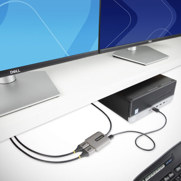 StarTech.com Dual-Monitor DisplayPort 1.4 Splitter, DisplayPort naar 2x DP Multi-Monitor Adapter, Dual 5K 60Hz Computer MST Hub, - Afbeelding 7