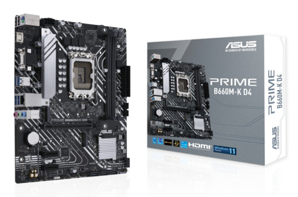 ASUS PRIME B660M-K D4 Intel B660 LGA 1700 micro ATX