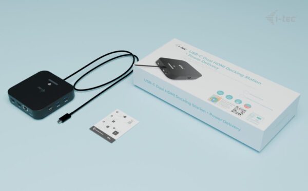 i-tec USB-C Dual HDMI Docking Station with Power Delivery 100 W - Afbeelding 4