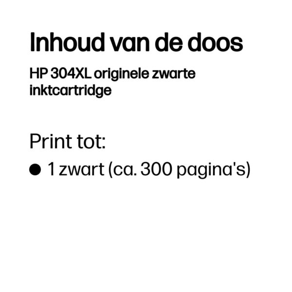 HP 304XL originele zwarte inktcartridge - Afbeelding 3