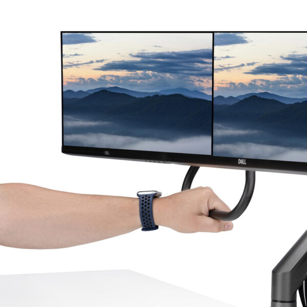StarTech.com Dual Monitor Arm met Crossbar voor Bureau, Tot 27 inch Schermen, VESA 75x75/100x100, Max 15kg, C-klem, Volledig Sch - Afbeelding 8