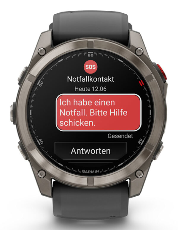 Garmin fēnix 8 Pro 3,56 cm (1.4") AMOLED 51 mm Digitaal 454 x 454 Pixels Touchscreen Grafiet, Titanium Wifi GPS - Afbeelding 2