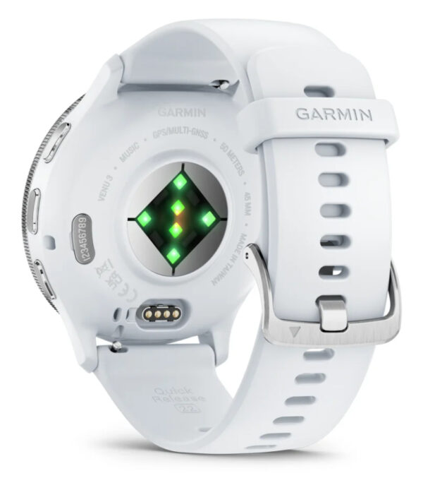 Garmin Venu 3 3,56 cm (1.4") AMOLED 45 mm Digitaal 454 x 454 Pixels Touchscreen Zilver, Wit Wifi GPS - Afbeelding 7