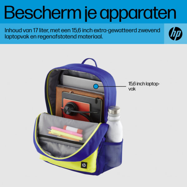 HP Campus Backpack, blauw - Afbeelding 9