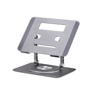 StarTech.com Draaibare Laptopstandaard, 360 Roterende Laptophouder voor Computer, Verhoogd plateau met Verstelbare Kanteling, Ma