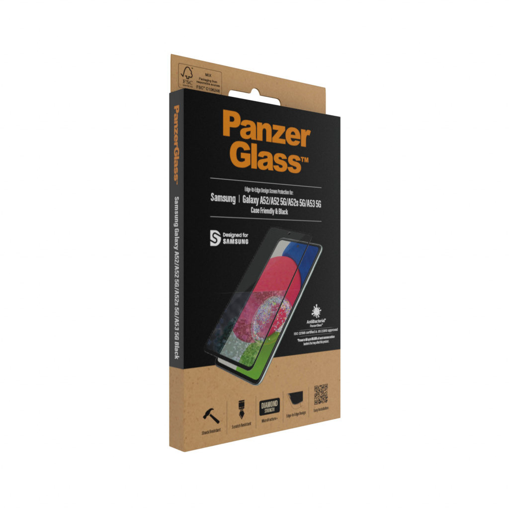 PanzerGlass ® Screen Protector Samsung Galaxy A52 | A52 5G | A52s 5G | A53 5G Doorzichtige schermbeschermer 1 stuk(s) - Afbeelding 4