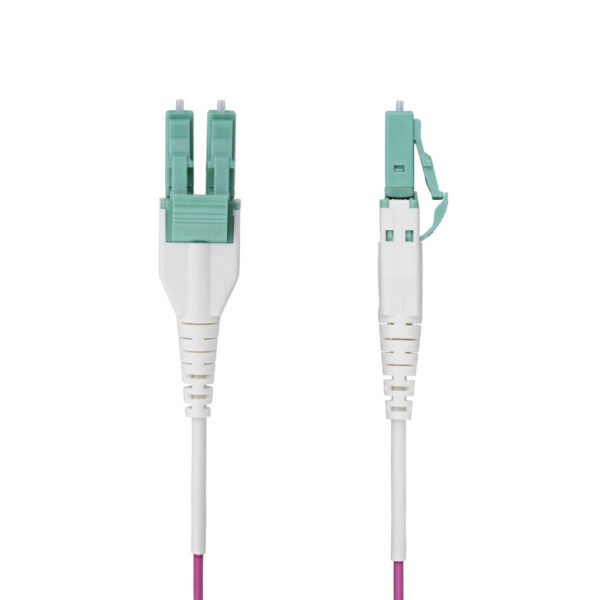 StarTech.com 1m LC naar LC (UPC) OM4 Multimode Glasvezel Netwerkkabel, Erika Violet, 50/125µm, 40G/100G, LOMMF/VCSEL, Uniboot Co - Afbeelding 2