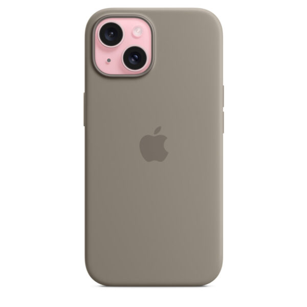 Apple Siliconenhoesje met MagSafe voor iPhone 15 - Klei - Afbeelding 2