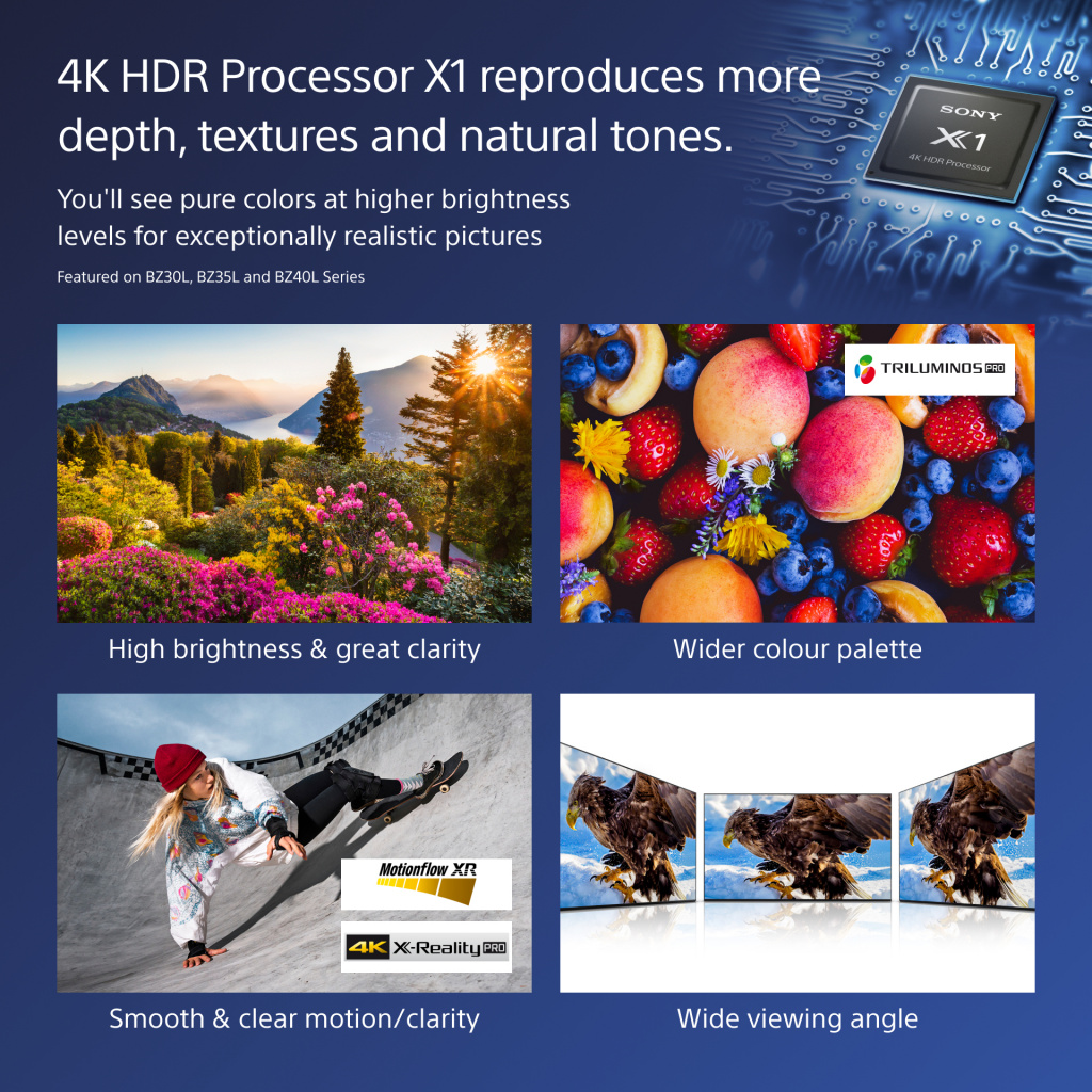 Sony FW-85BZ40L beeldkrant Digitale signage flatscreen 2,16 m (85") LCD Wifi 650 cd/m² 4K Ultra HD Zwart Android 24/7 - Afbeelding 13