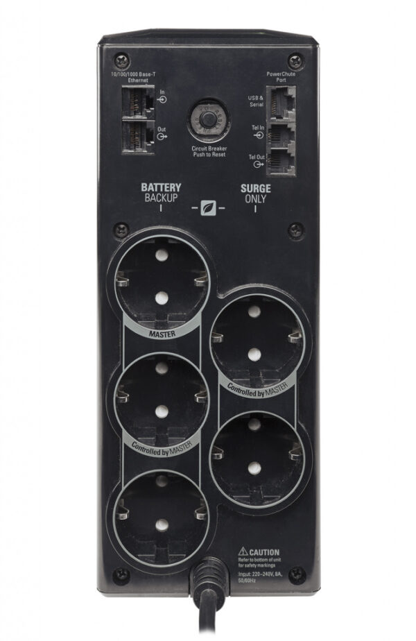 APC Back-UPS PRO BR900G-GR - Noodstroomvoeding, 900VA, 5x stopcontact, USB - Afbeelding 2