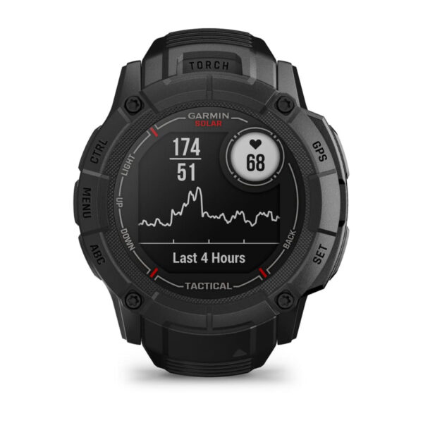 Garmin Instinct 2X Solar Tactical Edition 2,79 cm (1.1") MIP 50 mm Digitaal 176 x 176 Pixels Touchscreen Zwart GPS - Afbeelding 4