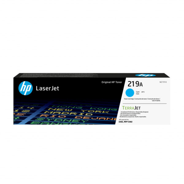 HP 219A originele cyaan LaserJet-tonercartridge