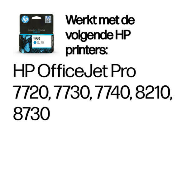 HP 953 originele cyaan inktcartridge - Afbeelding 2