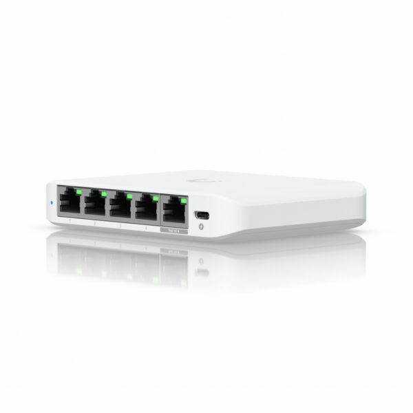 Ubiquiti UniFi Flex Mini 2.5G Managed 2.5G Ethernet (100/1000/2500) Power over Ethernet (PoE) Desktop Wit - Afbeelding 2